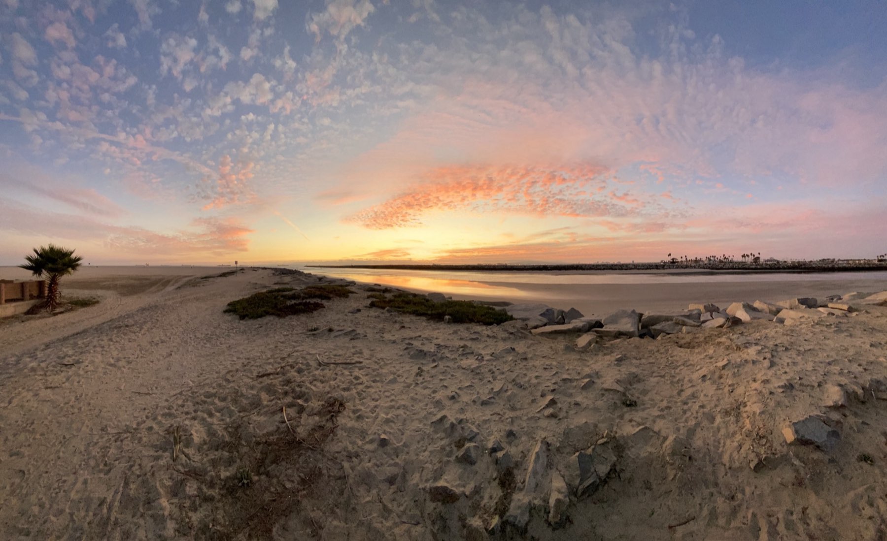 Pacific sunset on Seal Beach, California — JKCA's home coast